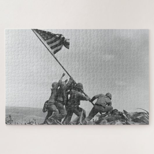 De vlag op Iwo Jima verhogen Legpuzzel (Horizontaal)