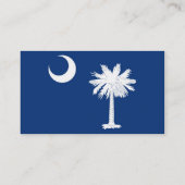 De Vlag Staat van de Zuid- van Carolina Visitekaartje (Achterkant)