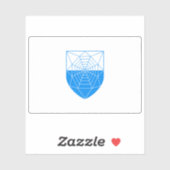 De vlag van Aasiaat (Egedesminde), Groenland Sticker (Vel)