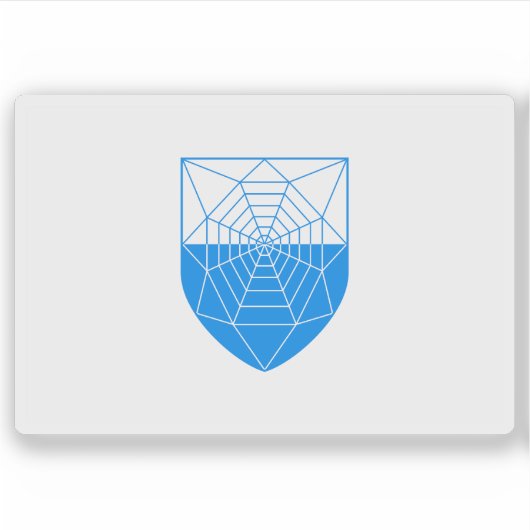 De vlag van Aasiaat (Egedesminde), Groenland Sticker (Voorkant)