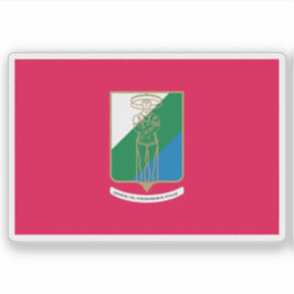 De vlag van Abruzzo, Italië Sticker