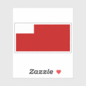 De vlag van Abu Dhabi Sticker (Vel)