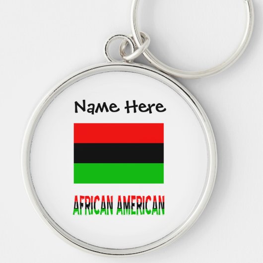 De vlag van Afrika - Amerikaans en diaspora - gepe Sleutelhanger (Voorkant)
