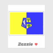 De vlag van Agadir (1976-1997) Sticker (Vel)