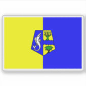 De vlag van Agadir (1976-1997) Sticker (Voorkant)