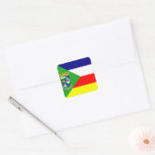 De vlag van Aibonito, Puerto Rico Vierkante Sticker (Envelop)