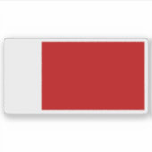 De vlag van Ajman Sticker (Voorkant)