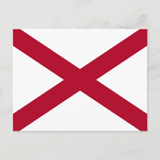 De vlag van Alabama Briefkaart (Voorkant)