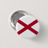 De vlag van Alabama Ronde Button 3,2 Cm (Voorkant /achterkant)