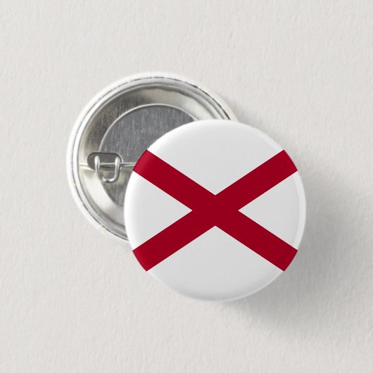 De vlag van Alabama Ronde Button 3,2 Cm (Voorkant /achterkant)