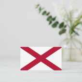 De vlag van Alabama Visitekaartje (Staand voorkant)