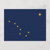 De vlag van Alaska Briefkaart (Voorkant)