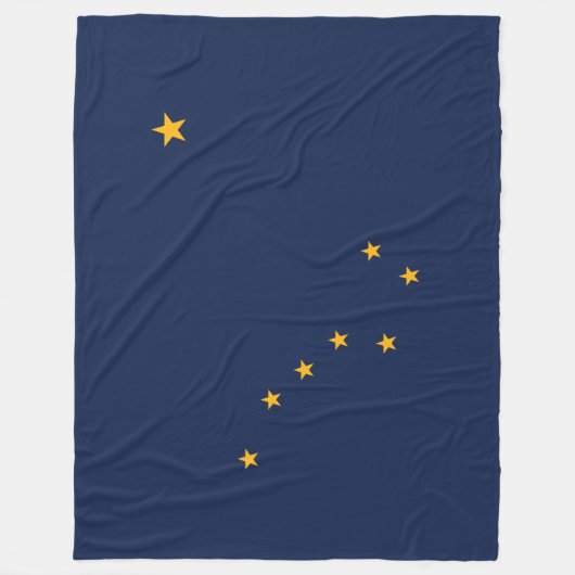 De vlag van Alaska Fleece Deken (Voorkant)