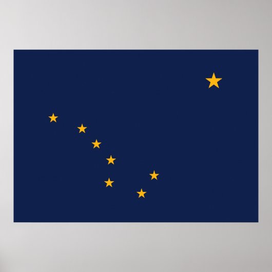 De vlag van Alaska Poster (Voorkant)