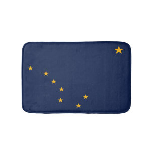 De vlag van Alaska, Verenigde Staten van Amerika Badmat