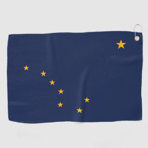 De vlag van Alaska, Verenigde Staten van Amerika Golfhanddoek