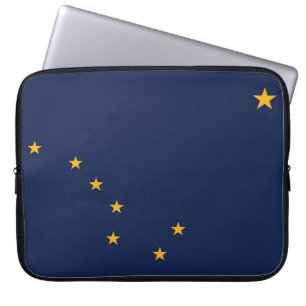 De vlag van Alaska, Verenigde Staten van Amerika Laptop Sleeve
