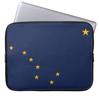 De vlag van Alaska, Verenigde Staten van Amerika Laptop Sleeve