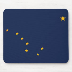 De vlag van Alaska, Verenigde Staten van Amerika Muismat