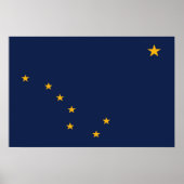 De vlag van Alaska, Verenigde Staten van Amerika Poster (Voorkant)
