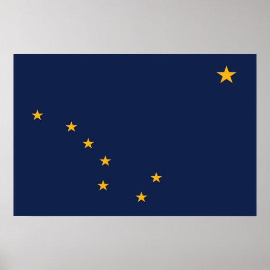 De vlag van Alaska, Verenigde Staten van Amerika Poster (Voorkant)