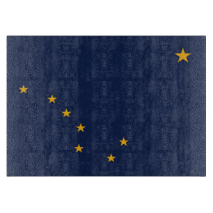 De vlag van Alaska, Verenigde Staten van Amerika Snijplank