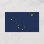 De vlag van Alaska Visitekaartje (Voorkant)