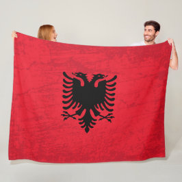 De vlag van Albanië - Een wandtapijt van Albanees Fleece Deken