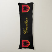 De Vlag van Albanië Lichaamskussen (Voorkant Verticaal)