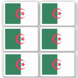 De vlag van Algerije - een collectie Sticker