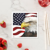 De vlag van Amerika met adelaar Servet (Insitu)