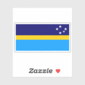 De vlag van Antarctica (Dave Hamilton) Sticker (Vel)