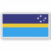 De vlag van Antarctica (Dave Hamilton) Sticker (Voorkant)