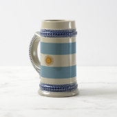 De vlag van Argentinië Bierpul (Voorkant links)