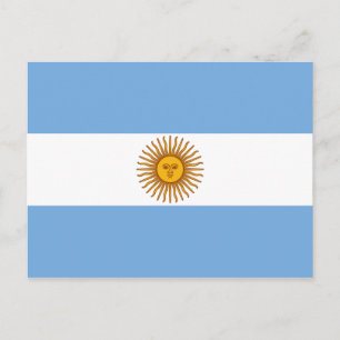 De vlag van Argentinië Briefkaart