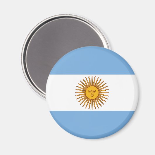 De vlag van Argentinië Magneet (Voorkant / Achterkant)