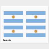 De vlag van Argentinië Rechthoekige Sticker (Vel)