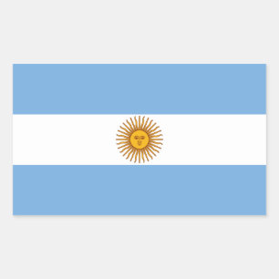 De vlag van Argentinië Rechthoekige Sticker