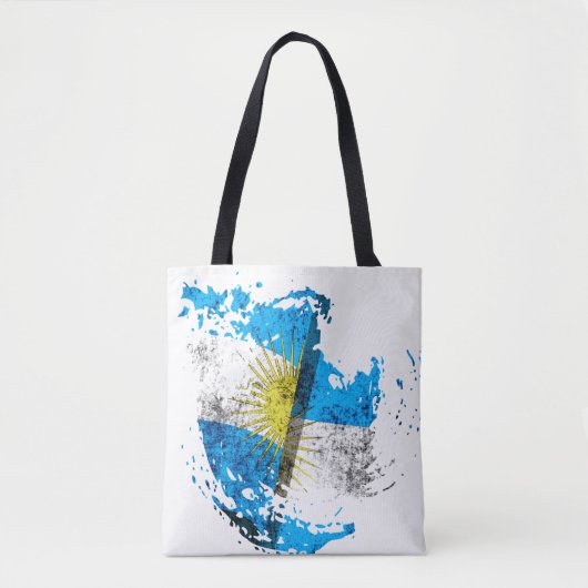 de vlag van Argentinië Tote Bag (Voorkant)