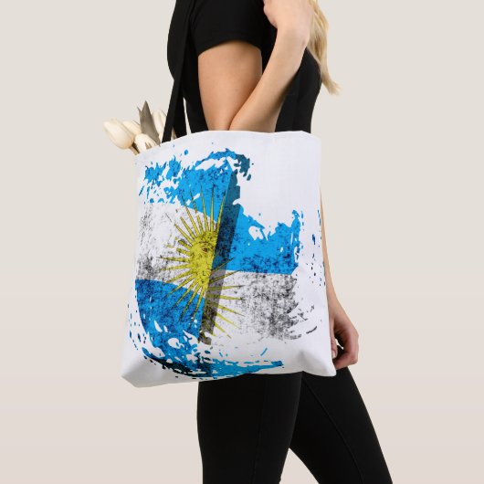 de vlag van Argentinië Tote Bag (Dichtbij)