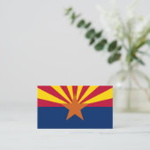 De vlag van Arizona is de vlag van Arizona Visitekaartje (Staand voorkant)