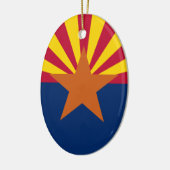 De vlag van Arizona Keramisch Ornament (Links)