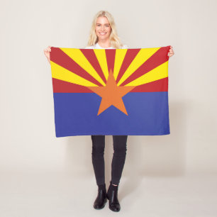 De vlag van Arizona, Verenigde Staten van Amerika Fleece Deken
