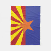 De vlag van Arizona, Verenigde Staten van Amerika Fleece Deken (Voorkant)
