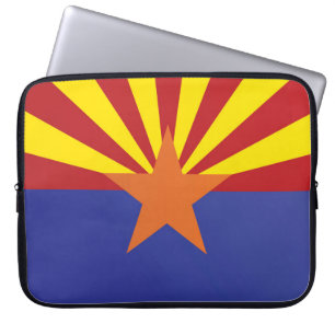 De vlag van Arizona, Verenigde Staten van Amerika Laptop Sleeve
