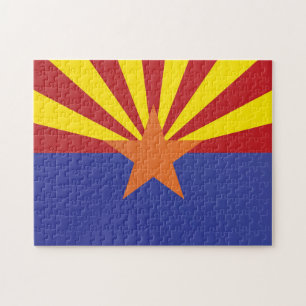 De vlag van Arizona, Verenigde Staten van Amerika Legpuzzel
