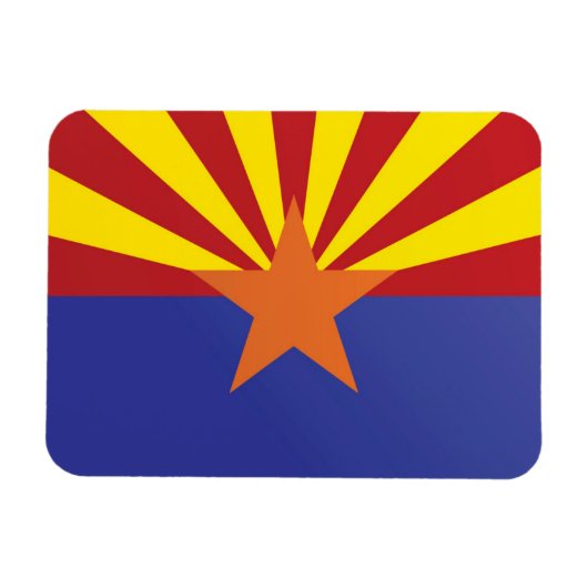 De vlag van Arizona, Verenigde Staten van Amerika Magneet (Horizontaal)