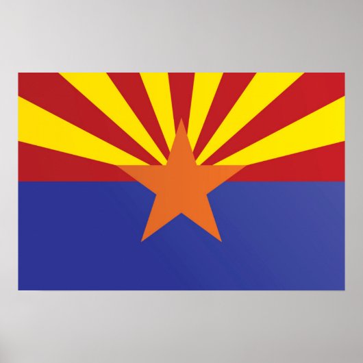 De vlag van Arizona, Verenigde Staten van Amerika Poster (Voorkant)