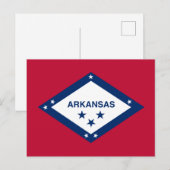 De vlag van Arkansas Briefkaart (Voorkant / Achterkant)