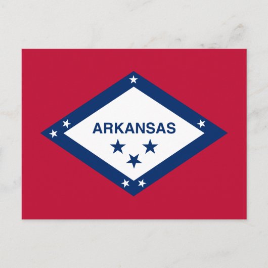 De vlag van Arkansas Briefkaart (Voorkant)
